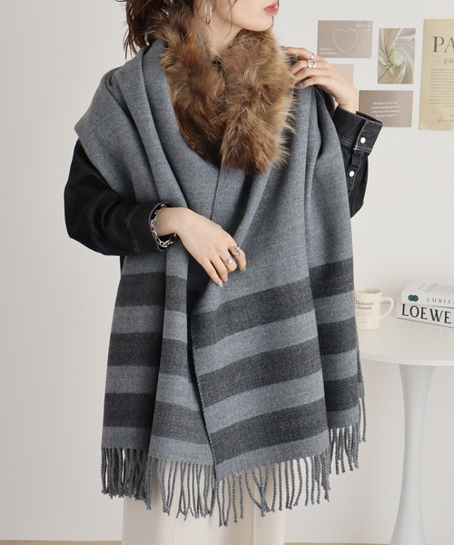 ラクーン ボーダーストール