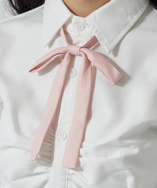 WEGO（ウィゴー）の「WEGO/細スクールリボン（蝶ネクタイ・レディース・ピンク/レッド/ネイビー/ブラック/ブラウン・FREE）」の5枚目の写真