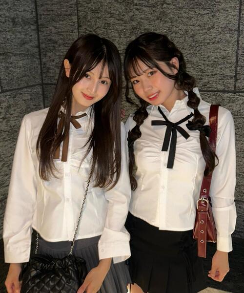 WEGO（ウィゴー）の「WEGO/細スクールリボン（蝶ネクタイ・レディース・ピンク/レッド/ネイビー/ブラック/ブラウン・FREE）」の14枚目の写真