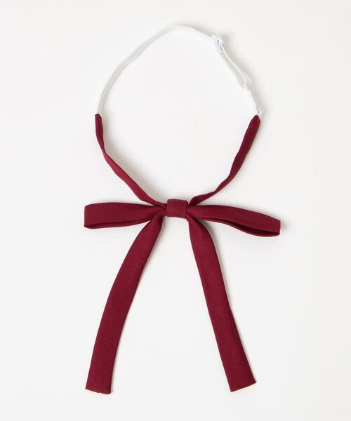 WEGO（ウィゴー）の「WEGO/細スクールリボン（蝶ネクタイ・レディース・ピンク/レッド/ネイビー/ブラック/ブラウン・FREE）」の12枚目の写真
