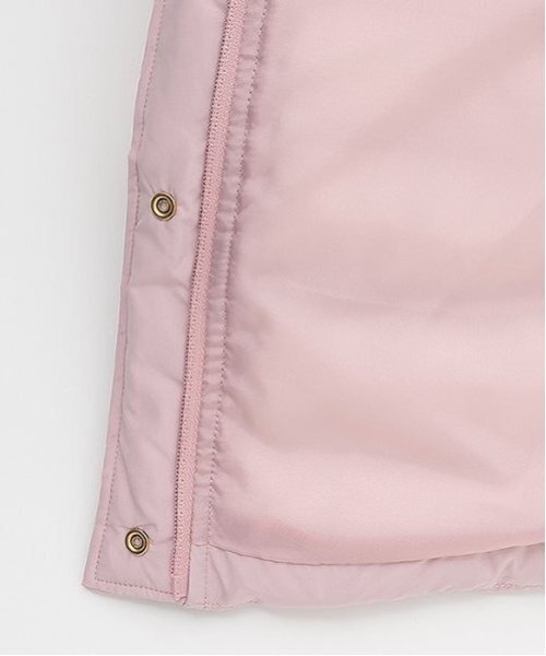 kate spade new york kids（ケイトスペードニューヨーク）の「フェイクファー切り替え中綿コート（トレンチコート・キッズ・ライトピンク・80-90cm）」の7枚目の写真