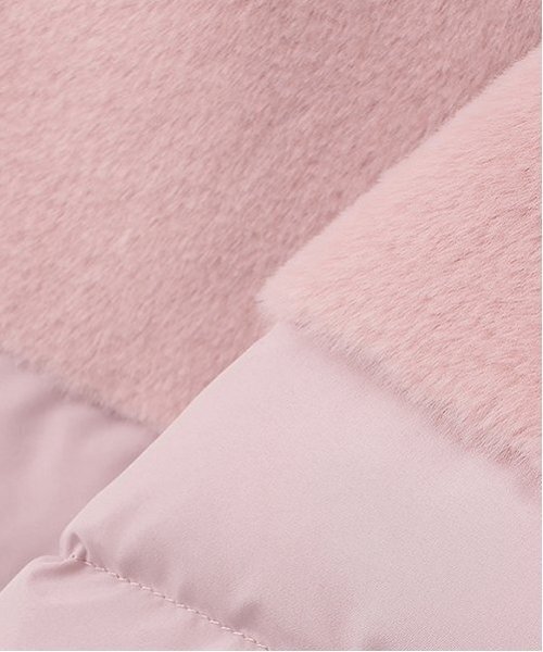 kate spade new york kids（ケイトスペードニューヨーク）の「フェイクファー切り替え中綿コート（トレンチコート・キッズ・ライトピンク・80-90cm）」の8枚目の写真