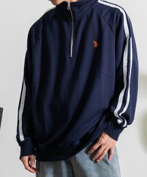 U.S. POLO ASSN.（ユーエスポロアッスン）の「『U.S. POLO ASSN/ユーエスポロアッスン』トラックハーフジップ長袖プルオーバー（スウェット）」