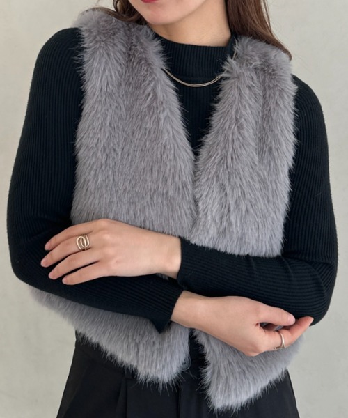 新品未使用ESMOK ファーベスト 楽天市場】ファーベスト レディース 秋冬 大人 フェイクファー