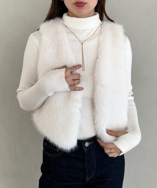 セール】コンパクトファーベスト（ベスト）｜MYMOOD.（マイムード）の