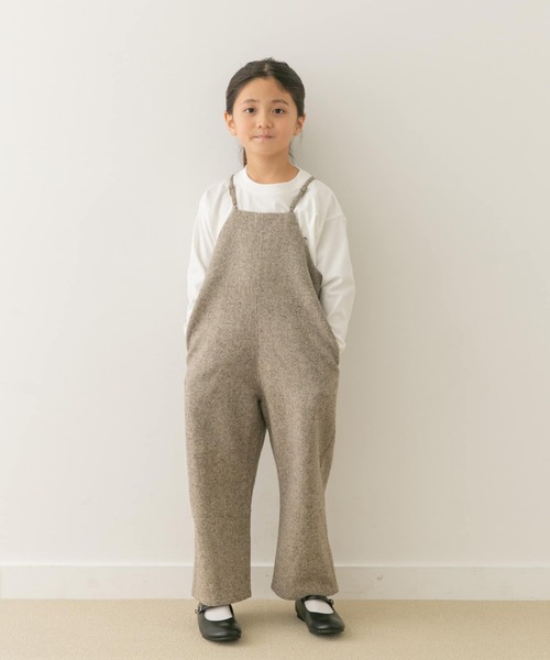 セール】『親子リンク』ネップツイードサロペット(KIDS)（サロペット