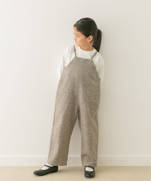 セール】『親子リンク』ネップツイードサロペット(KIDS)（サロペット