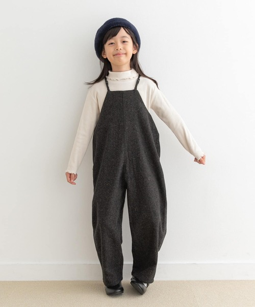 URBAN RESEARCH DOORS（アーバンリサーチドアーズ）の「『親子リンク』ネップツイードサロペット(KIDS)（ワンピース・キッズ・ライトベージュ/チャコールグレー・120/135）」の12枚目の写真