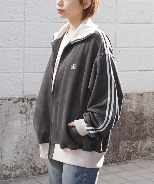 セール】【丈が選べる2サイズ】スエポントラックジャケット