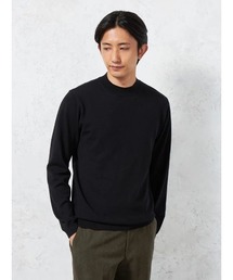 KATHARINE E HAMNETT（キャサリン・イー・ハムネット）の「【KATHARINE E HAMNETT-キャサリン・イー・ハムネット-】モックネック ニット 吸湿発熱 ストレッチ ウォッシャブル 無地（ニット/セーター）」