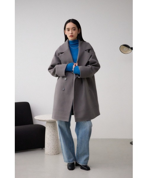 セール】ビッグラペルコート（ステンカラーコート）｜AZUL BY MOUSSY