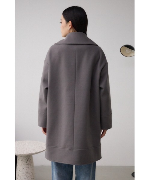 AZUL by moussy(アズールバイマウジー)の「ビッグラペルコート(ステンカラーコート・レディース・グレー/ブラック・FREE)」の14枚目の写真