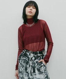 AIVER | AIVER　レースハイネックFSプルオーバー(Tシャツ/カットソー)