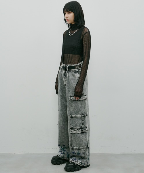 AIVER（アイバー）の「AIVER　レースハイネックFSプルオーバー（Tシャツ/カットソー・レディース・レッド/シルバーグレー/ブルー/ブラック・LARGE/MEDIUM/SMALL）」の11枚目の写真