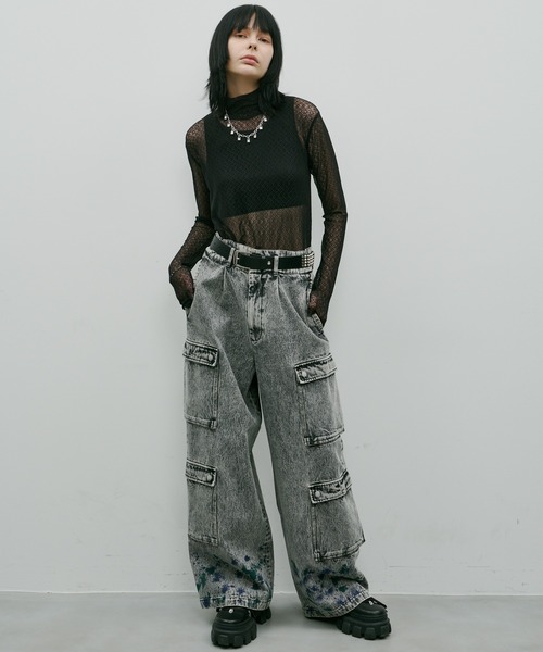 AIVER（アイバー）の「AIVER　レースハイネックFSプルオーバー（Tシャツ/カットソー・レディース・レッド/シルバーグレー/ブルー/ブラック・LARGE/MEDIUM/SMALL）」の10枚目の写真