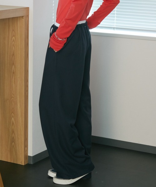 Auntie Rosa Holiday(アンティローザホリデー)の「ダブルウエストイージースラックスパンツ / サイズ展開あり(スラックス・レディース・グレー/ネイビー・SMALL/MEDIUM)」の14枚目の写真