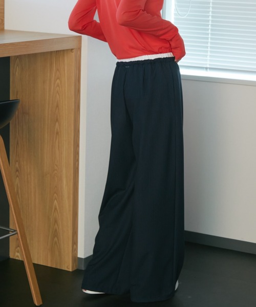Auntie Rosa Holiday(アンティローザホリデー)の「ダブルウエストイージースラックスパンツ / サイズ展開あり(スラックス・レディース・グレー/ネイビー・SMALL/MEDIUM)」の15枚目の写真