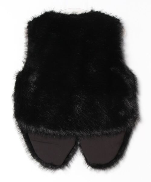 VitaFelice（ヴィータフェリーチェ）の「ショート丈　ファーベスト（ベスト・レディース・ブラック/ベージュ系その他/ライトグレー・FREE）」の17枚目の写真