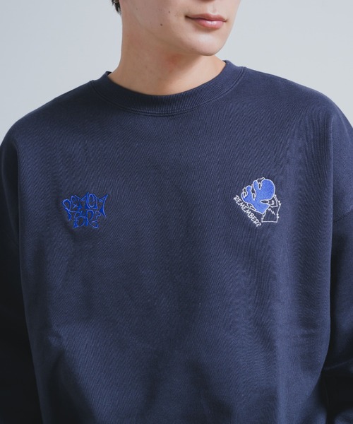 LAVANDA ラバンダ　ロゴメッセージスウェット　ネイビー LAVANDA ラバンダ ロゴメッセージスウェット ネイビー LAVANDA