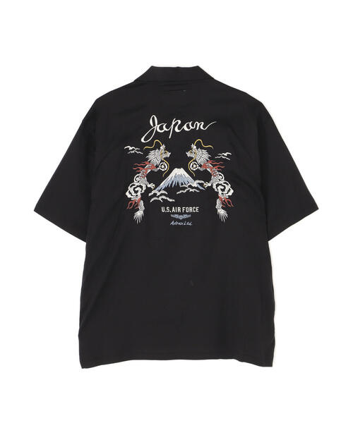 【美品】 AVIREX スーベニアシャツ 龍 オープンカラーシャツ WEB限定》DOUBLE DRAGON SOUVENIR SHIRT / ダブルドラゴン
