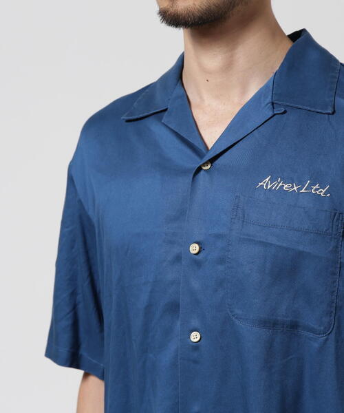 AVIREX(アヴィレックス)の「DOUBLE DRAGON SOUVENIR SHIRT / ダブルドラゴン スーベニア 半袖シャツ / AVIREX / アヴィレックス(シャツ/ブラウス・メンズ・ブルー/ブラック/パープル・XX-LARGE/X-LARGE/LARGE/MEDIUM)」の20枚目の写真