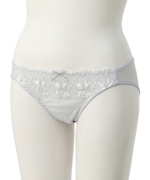 花刺繍チュールブラセット（ブラ&ショーツ）｜Honeys（ハニーズ）の