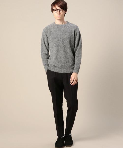 BEAUTY&YOUTH UNITED ARROWS(ビューティーアンドユースユナイテッドアローズ)の「BY アルパカ リングヤーン クルーネックニット◆(ニット/セーター・メンズ・ナチュラル/ネイビー/その他1/ライトグレー/グレー・X-LARGE/MEDIUM/SMALL/LARGE)」の9枚目の写真