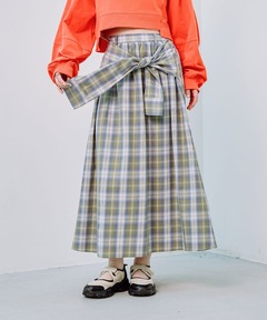 セール】UNEVEN CHECK SPIRAL SKIRT（スカート）｜Ameri（アメリ）の