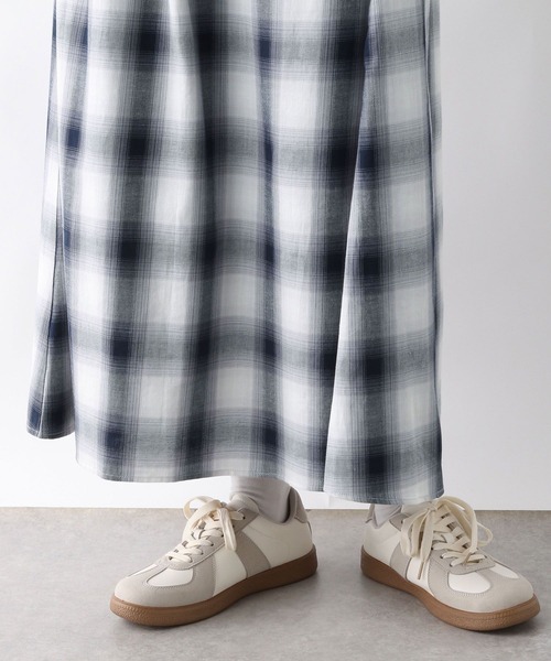 LEPSIM（レプシィム）の「デザインチェックスカート　241961（スカート・レディース・ライトグリーン/ネイビー/ブルー・FREE）」の8枚目の写真