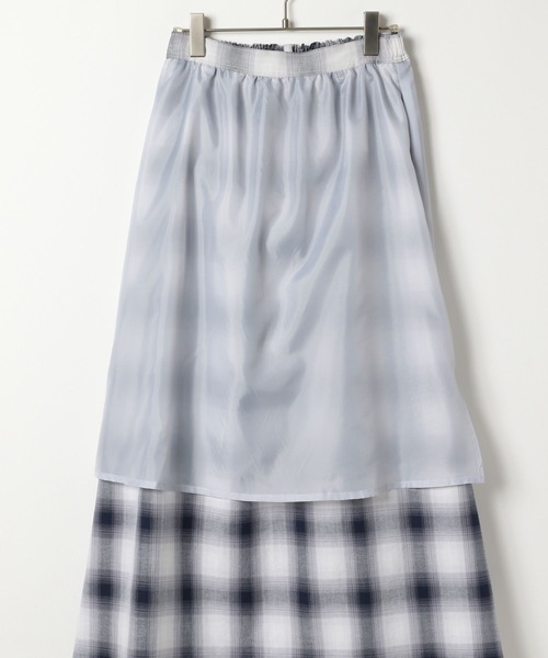 LEPSIM（レプシィム）の「デザインチェックスカート　241961（スカート・レディース・ライトグリーン/ネイビー/ブルー・FREE）」の12枚目の写真