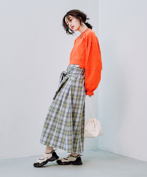 ノエルレウシール　チェックスカート　未使用 別注』GLEN FYNE×Sonny Label チェックスカート[LW46-1624-35