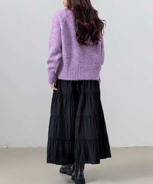 DAY CLOSET(デイ クローゼット)の「【ロング丈/透け防止のペチコート付き】バレエコアルックリボンティアードスカート レディース(スカート・レディース・ホワイト/ブラック・FREE)」の18枚目の写真