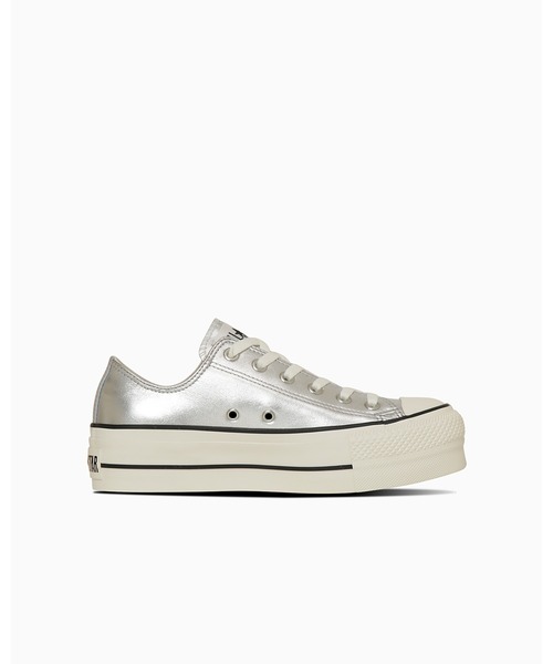 CONVERSE ALL STAR（コンバースオールスター）の「LEATHER ALL STAR (R) LIFTED OX / レザー　オールスター　（Ｒ）　リフテッド　ＯＸ（スニーカー・メンズ・シルバー・8.5/8/7.5/7/6.5/5.5/5/4.5/4/3.5/3/11.5/10.5/9.5/9）」の3枚目の写真
