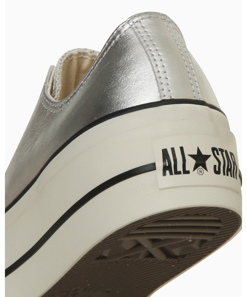CONVERSE ALL STAR（コンバースオールスター）の「LEATHER ALL STAR (R) LIFTED OX / レザー　オールスター　（Ｒ）　リフテッド　ＯＸ（スニーカー・メンズ・シルバー・8.5/8/7.5/7/6.5/5.5/5/4.5/4/3.5/3/11.5/10.5/9.5/9）」の8枚目の写真