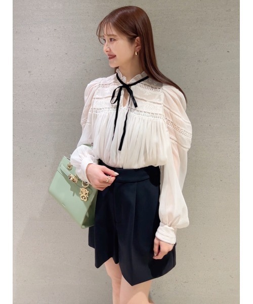 SNIDEL（スナイデル）　楊柳シフォンブラウス SNIDEL｜楊柳シフォンブラウス | Rakuten Fashion(楽天