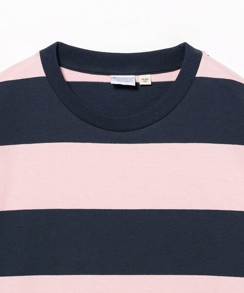 Champion（チャンピオン）の「【別注】Champion / ボーダー クレイジー ワンピース（ワンピース・レディース・ネイビー/ピンク・S）」の18枚目の写真