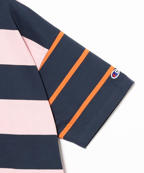 Champion（チャンピオン）の「【別注】Champion / ボーダー クレイジー ワンピース（ワンピース・レディース・ネイビー/ピンク・S）」の19枚目の写真