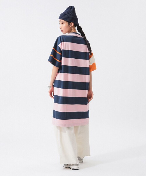 セール】【別注】Champion / ボーダー クレイジー ワンピース