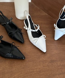 by muni:r | バックルストラップリボンパンプス(パンプス)