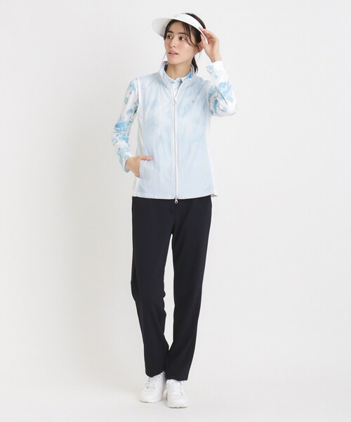 adabat（アダバット）の「撥水加工 シアーワッシャージップアップベスト（ベスト・レディース・サックスブルー/ピンク・42/40/38）」の17枚目の写真