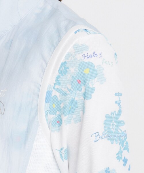 adabat（アダバット）の「撥水加工 シアーワッシャージップアップベスト（ベスト・レディース・サックスブルー/ピンク・42/40/38）」の9枚目の写真