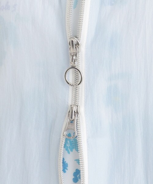 adabat（アダバット）の「撥水加工 シアーワッシャージップアップベスト（ベスト・レディース・サックスブルー/ピンク・42/40/38）」の5枚目の写真