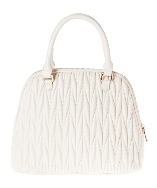 INGNI(イング)の「チャーム付キルティングボストンバッグ(ハンドバッグ・レディース・ピンクベージュ/ブラック/オフホワイト・ONE SIZE)」の11枚目の写真