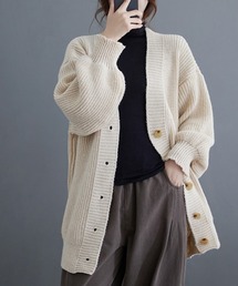 パフスリーブ」に該当するカーディガン/ボレロ（ベージュ系