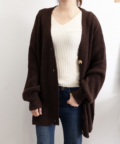Miniministore(ミニミニストア)の「ニットカーディガン レディース アウター(カーディガン/ボレロ・レディース・グレー/ブラウン/ベージュ・FREE)」の17枚目の写真