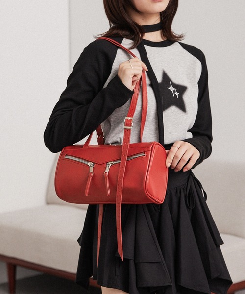美和っち　ボストンショルダーバッグ（M）　ハンドメイド ミニミニストア miniministore ボストンバッグ 小さめ