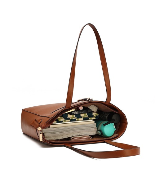 Ungrid(アングリッド)の「【Ungrid/アングリッド】シンプルベルト ラージトート 大容量 A4トート 通勤通学 リクルート(トートバッグ・レディース・ブラック/アイボリー/オリーブ/キャメル/ダークベージュ・FREE)」の6枚目の写真