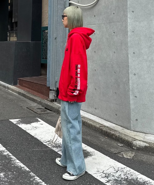 SOUNDSGOOOOD（サウンズグッド）の「【SOUNDS GOOOOD / サウンズグッド】アソートプリントZIPパーカー（パーカー・メンズ・レッド/ライトグレー・ONE SIZE）」の22枚目の写真