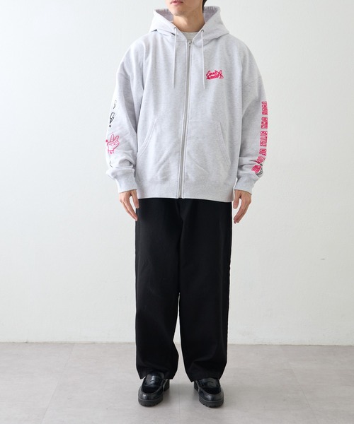 SOUNDSGOOOOD（サウンズグッド）の「【SOUNDS GOOOOD / サウンズグッド】アソートプリントZIPパーカー（パーカー・メンズ・レッド/ライトグレー・ONE SIZE）」の14枚目の写真