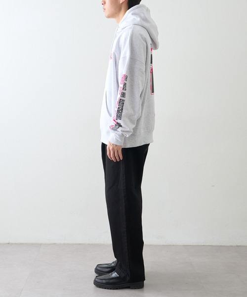 SOUNDSGOOOOD（サウンズグッド）の「【SOUNDS GOOOOD / サウンズグッド】アソートプリントZIPパーカー（パーカー・メンズ・レッド/ライトグレー・ONE SIZE）」の15枚目の写真